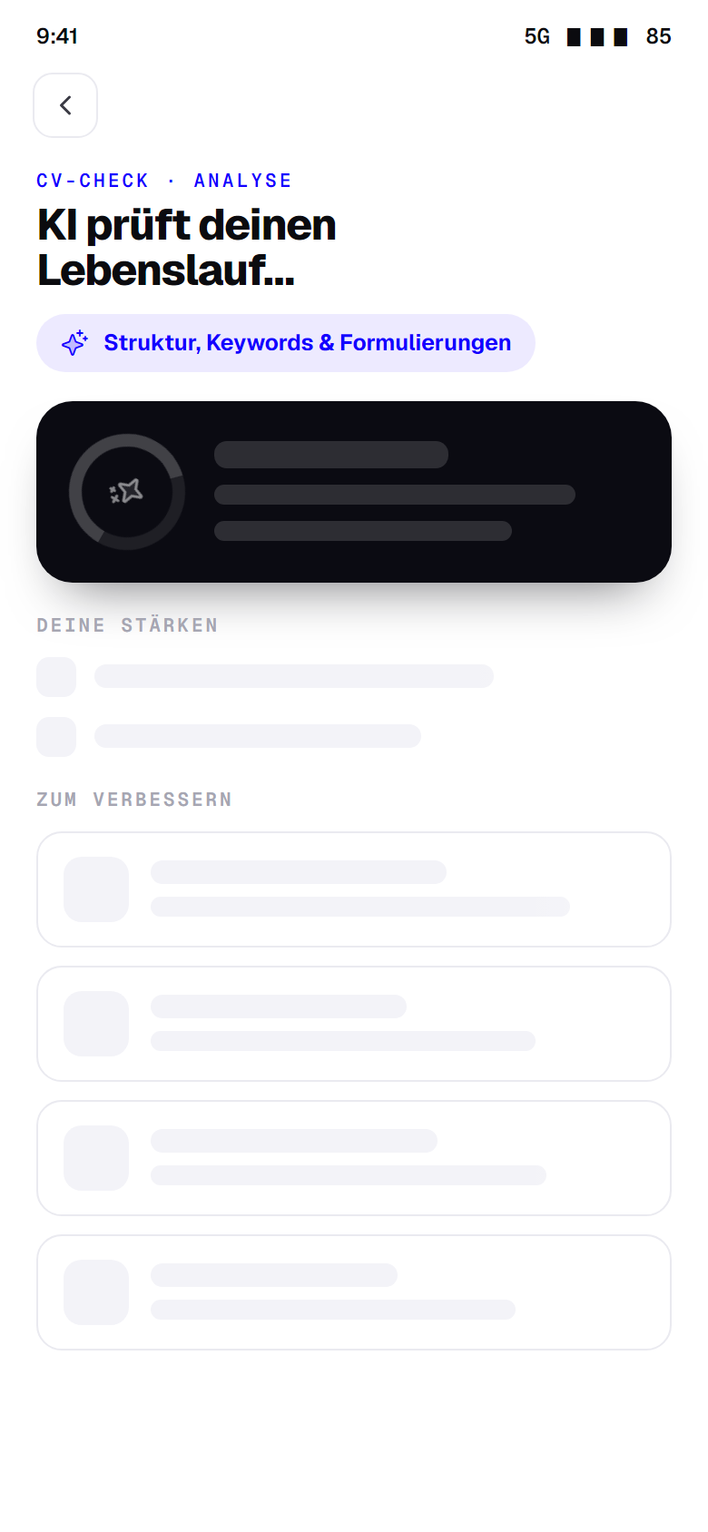 Analyse · Skeleton