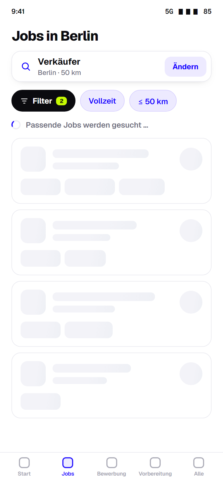 Liste · Skeleton